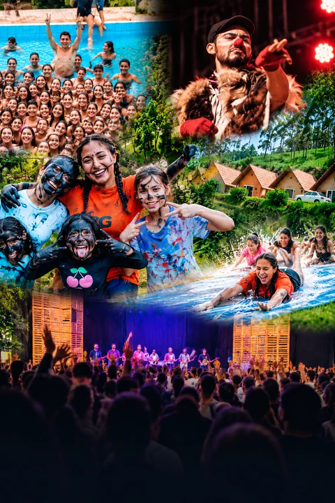 Momentos de eventos e comunhão no Jovens da Verdade
